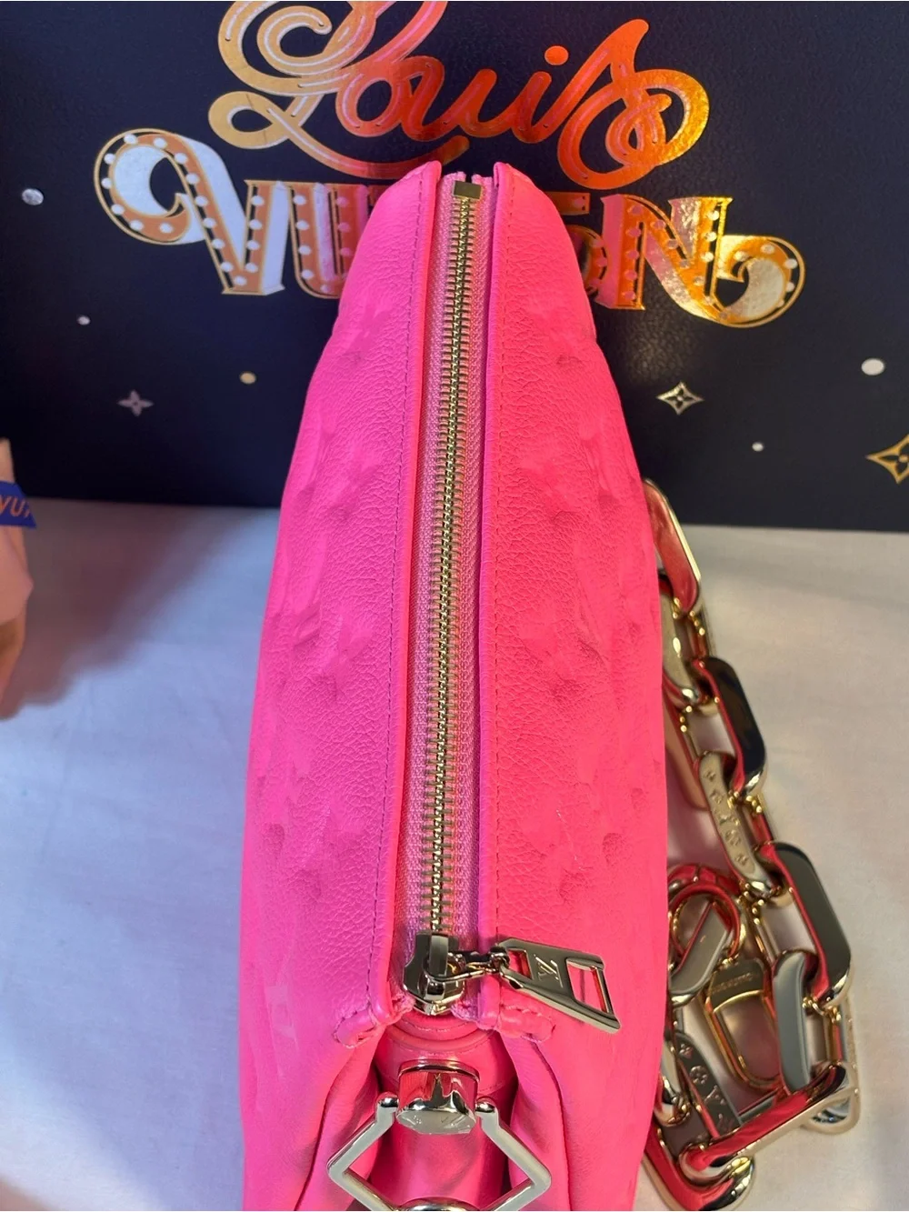 Louis Vuitton Coussin BB Rose Fluo
